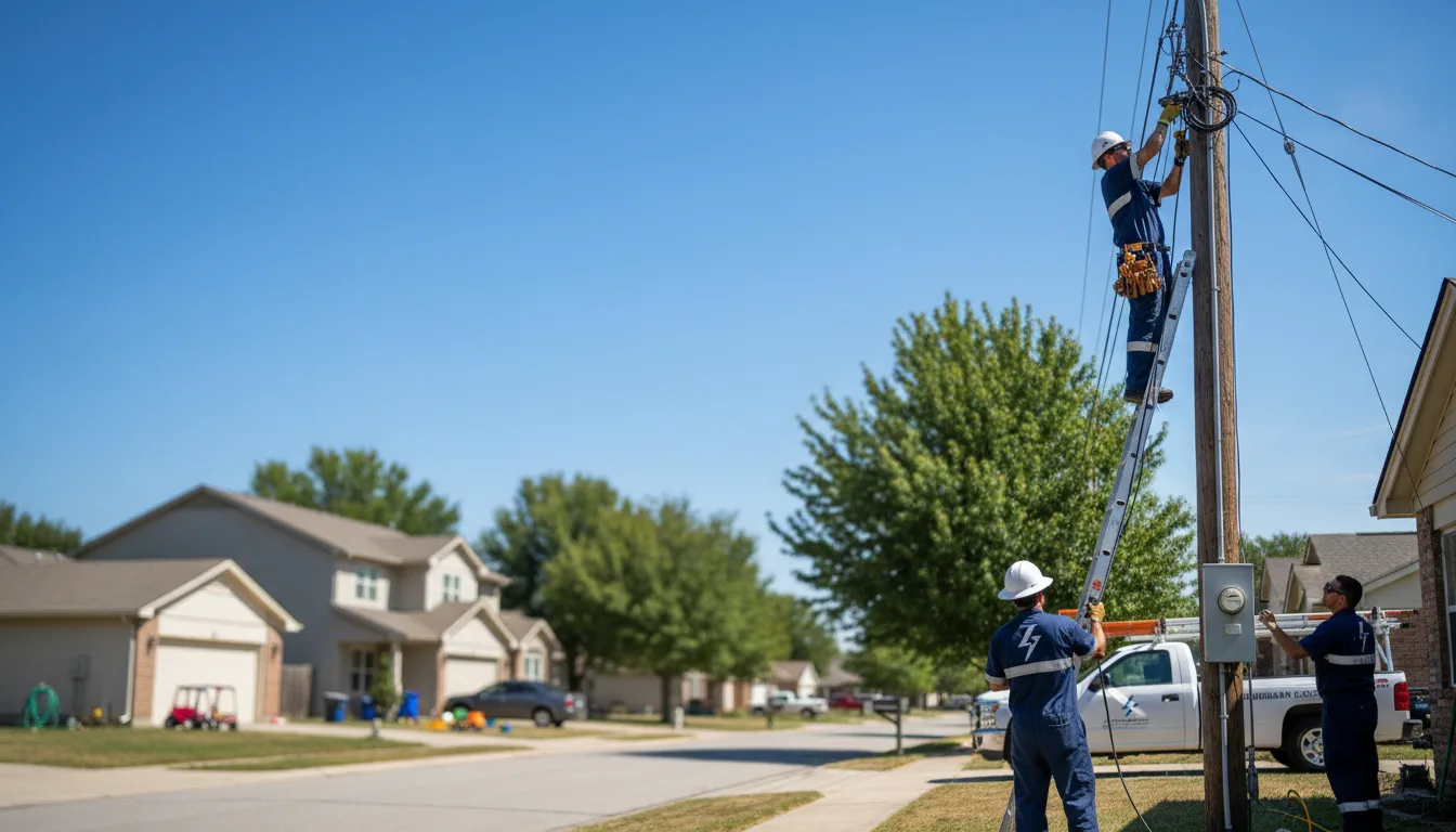 Residential electrician providing installation services in Coram, MT
